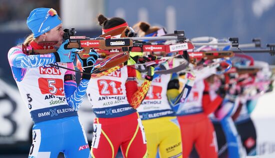 Italy Biathlon Worlds Mixed Relay