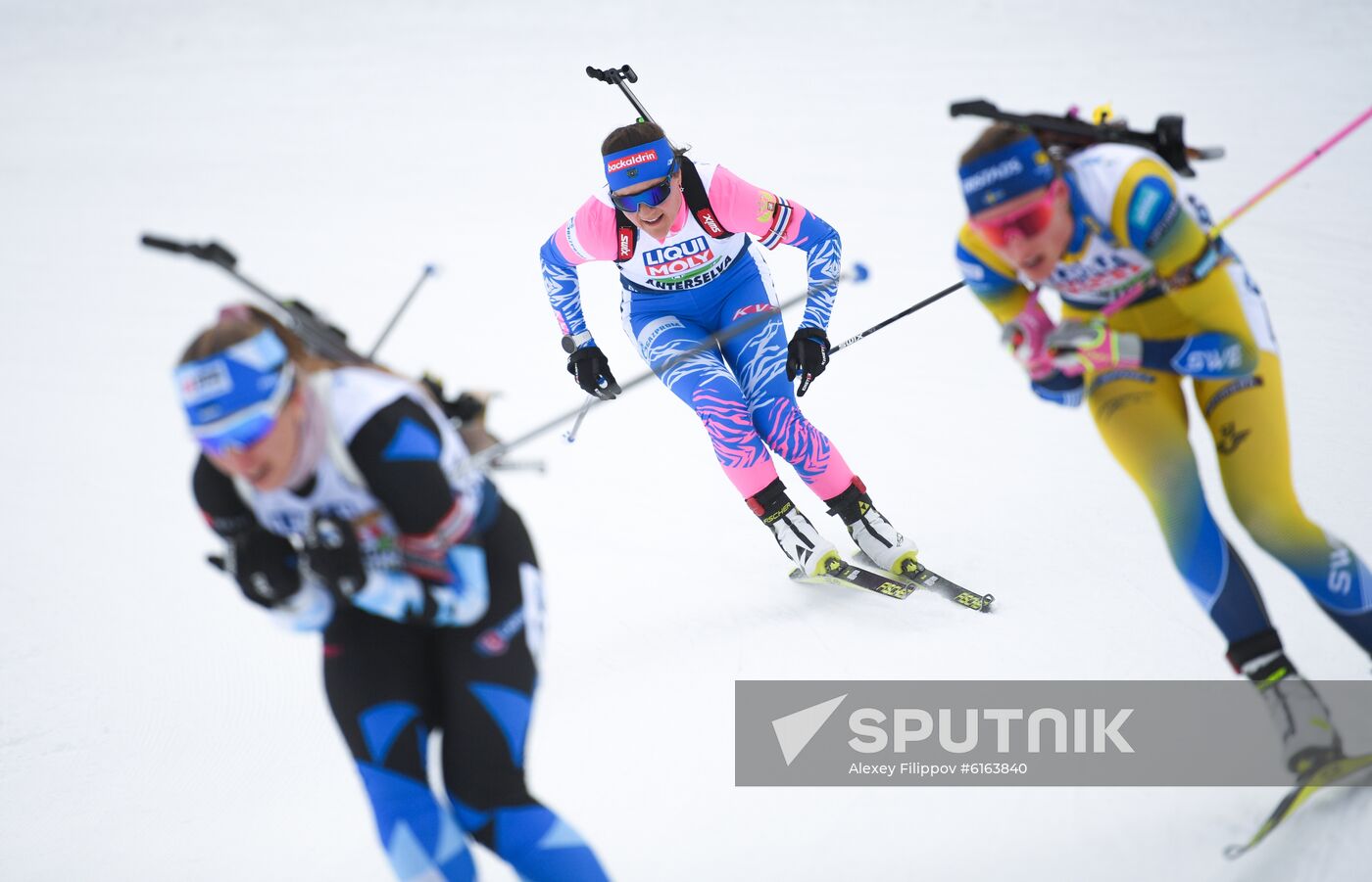 Italy Biathlon Worlds Mixed Relay