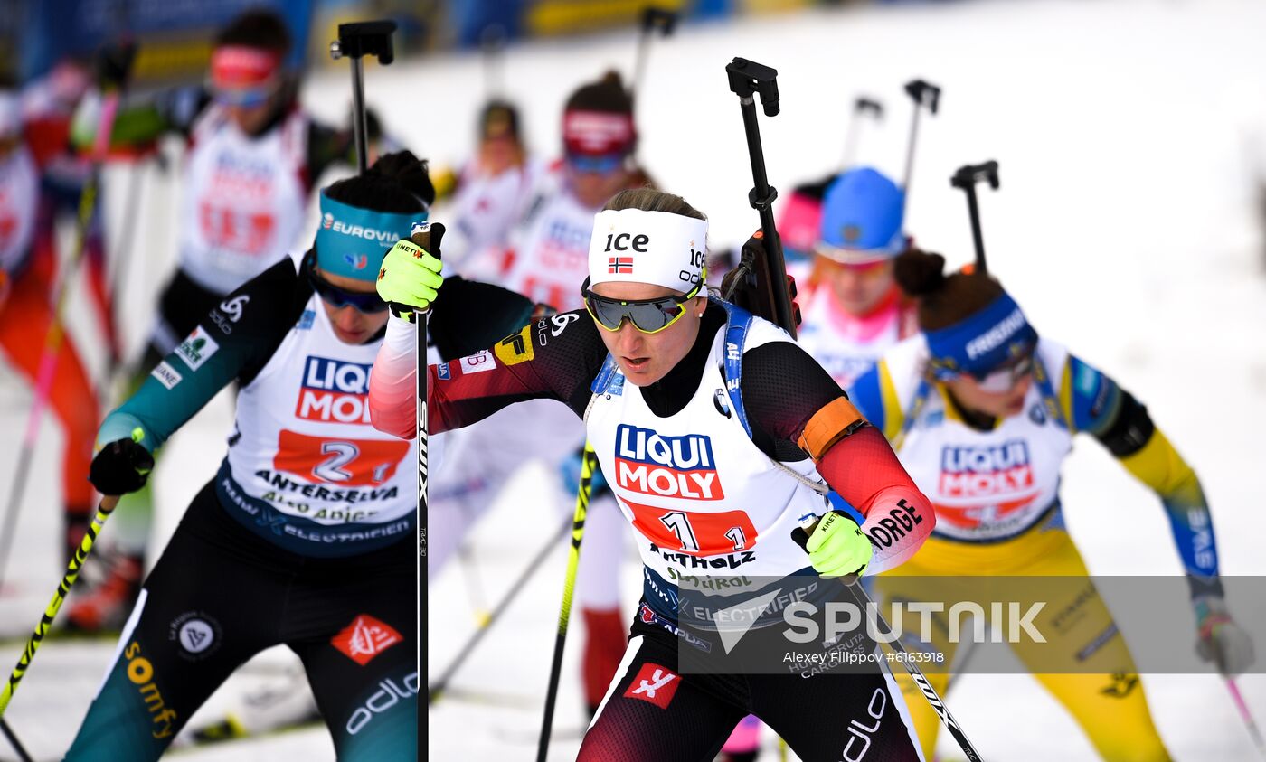 Italy Biathlon Worlds Mixed Relay