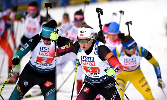 Italy Biathlon Worlds Mixed Relay