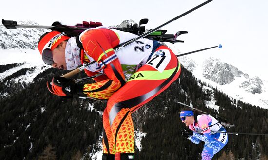 Italy Biathlon Worlds Mixed Relay