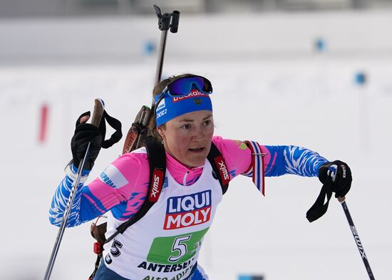 Italy Biathlon Worlds Mixed Relay