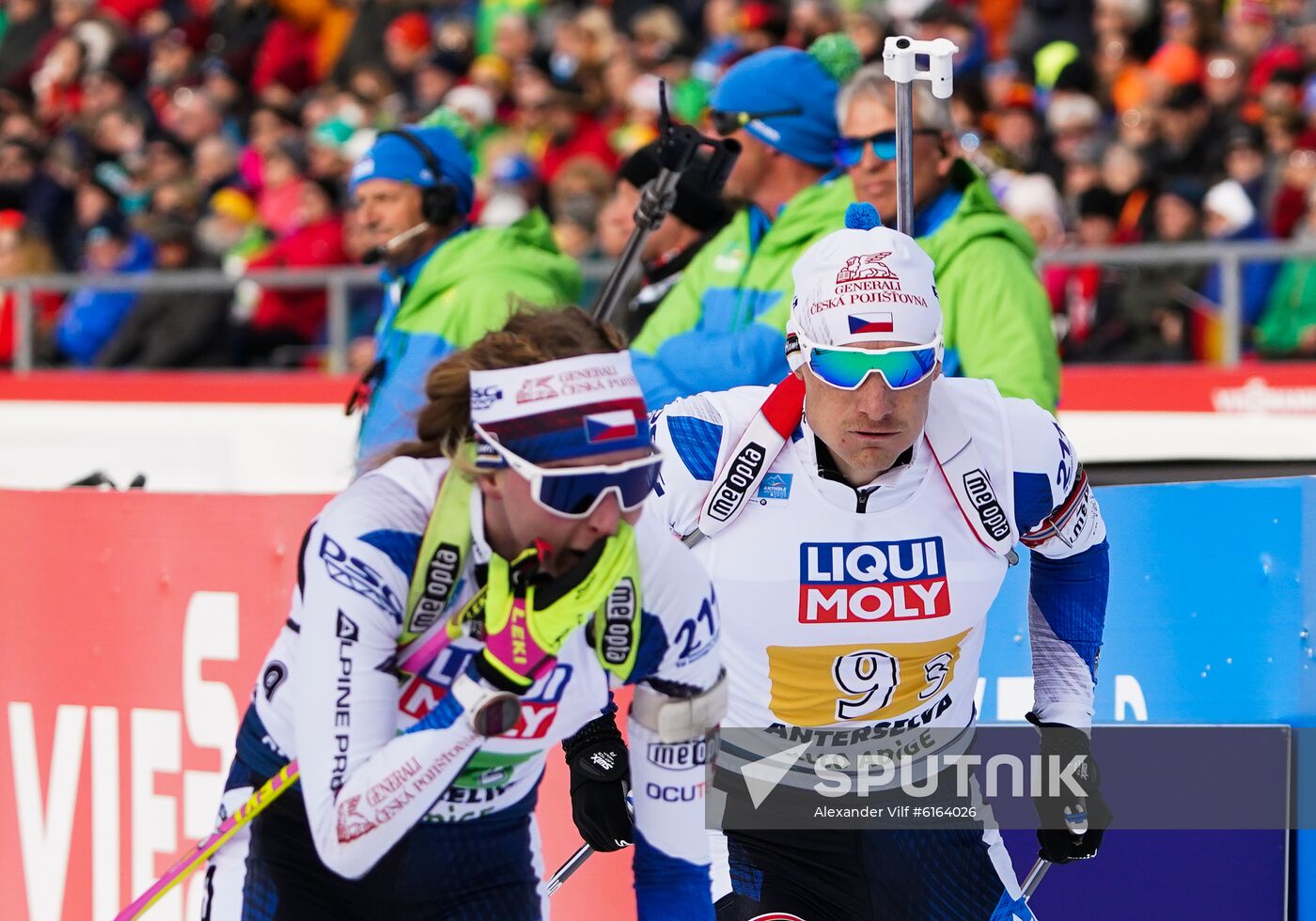 Italy Biathlon Worlds Mixed Relay