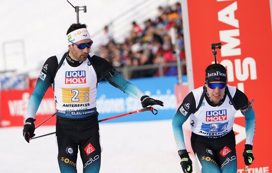 Italy Biathlon Worlds Mixed Relay