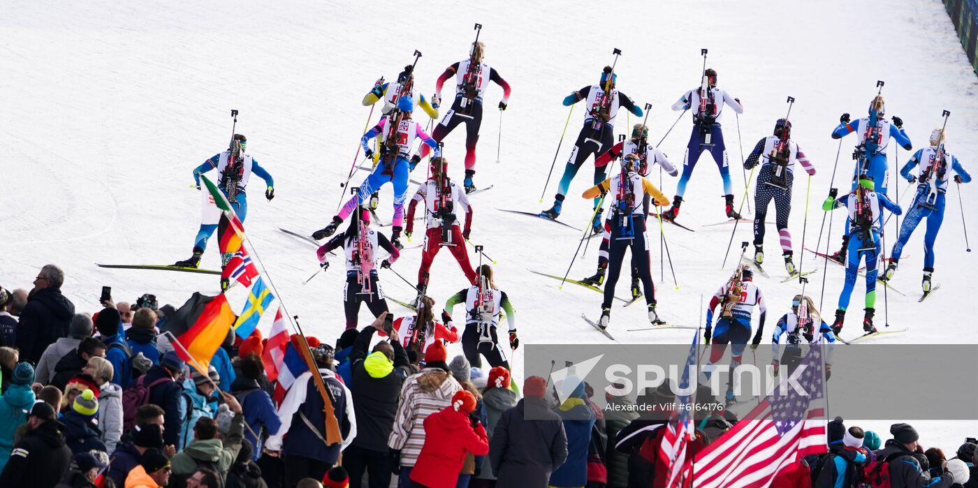 Italy Biathlon Worlds Mixed Relay