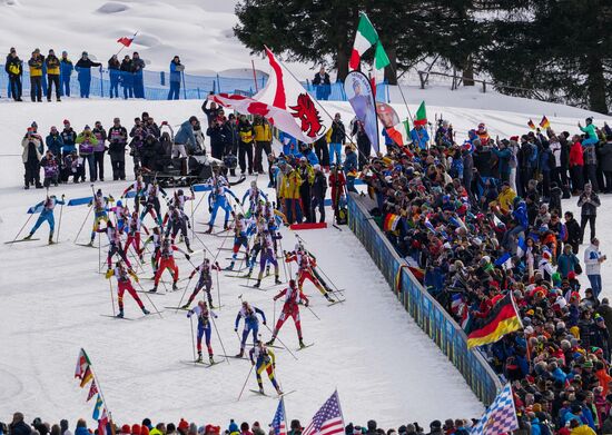 Italy Biathlon Worlds Mixed Relay