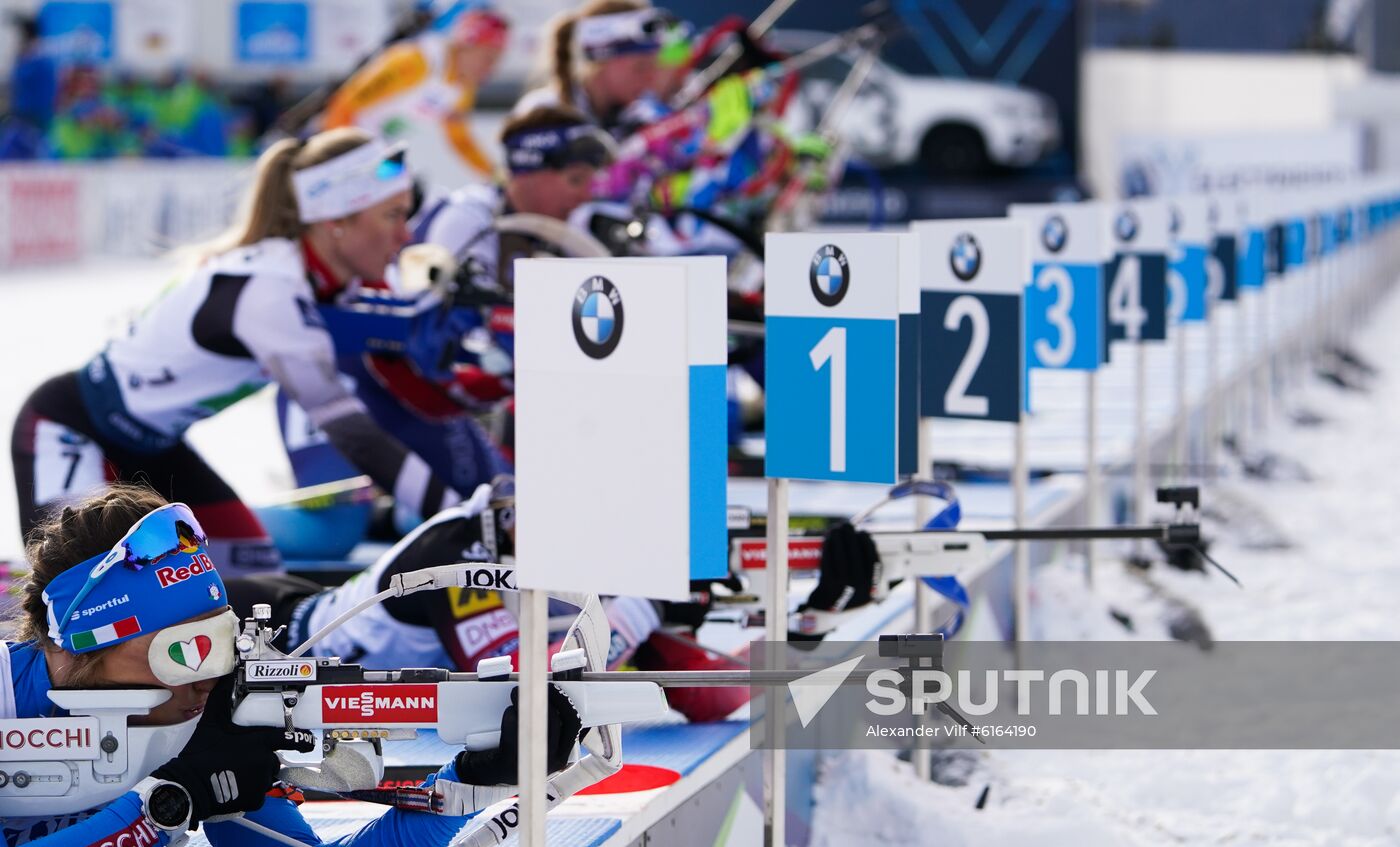 Italy Biathlon Worlds Mixed Relay