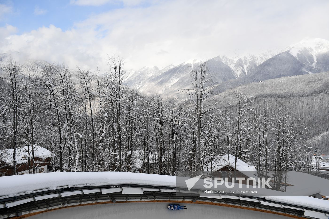 Russia Luge Worlds Sprint Doubles