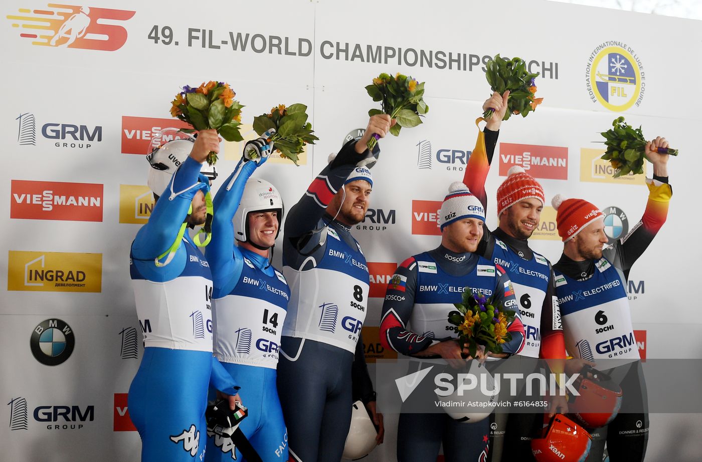 Russia Luge Worlds Sprint Doubles