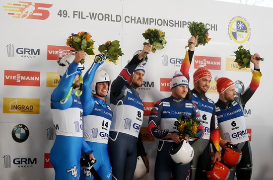 Russia Luge Worlds Sprint Doubles