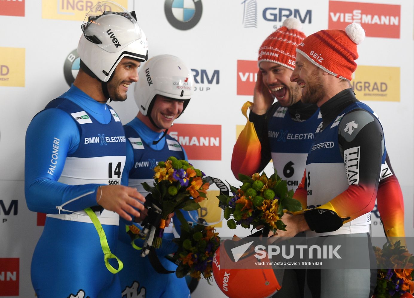 Russia Luge Worlds Sprint Doubles