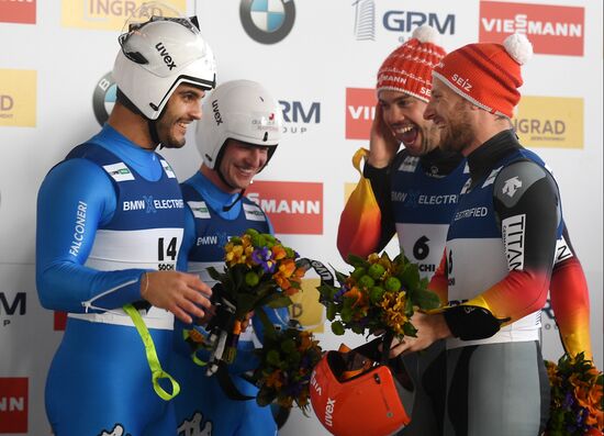 Russia Luge Worlds Sprint Doubles