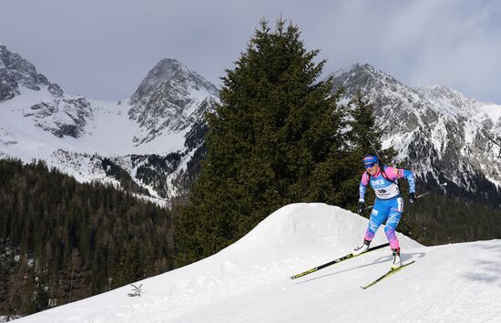 Italy Biathlon Worlds Women Sprint