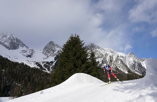 Italy Biathlon Worlds Women Sprint