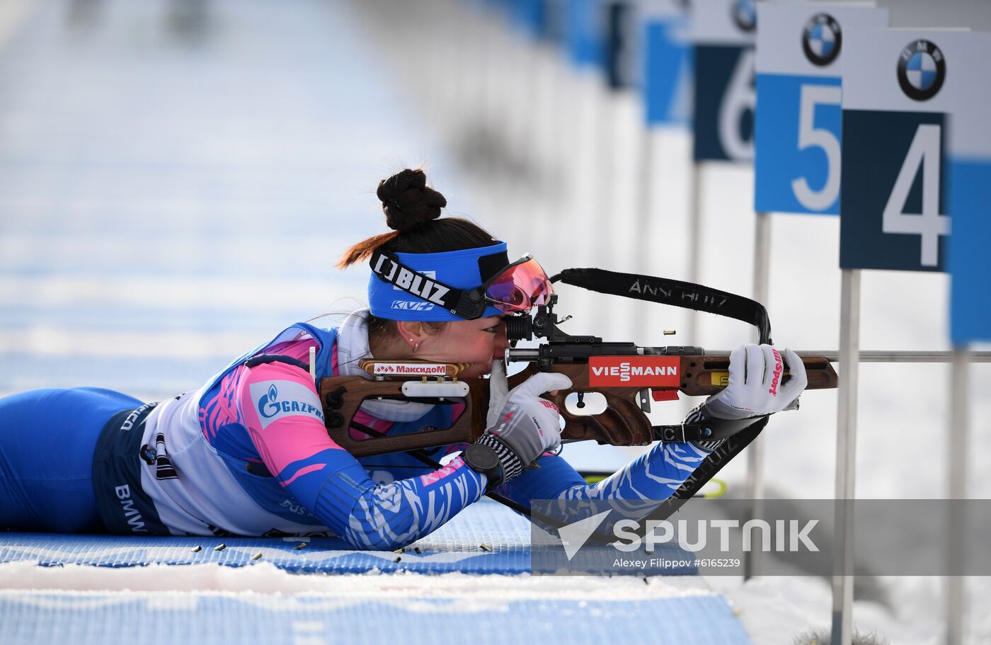 Italy Biathlon Worlds Women Sprint
