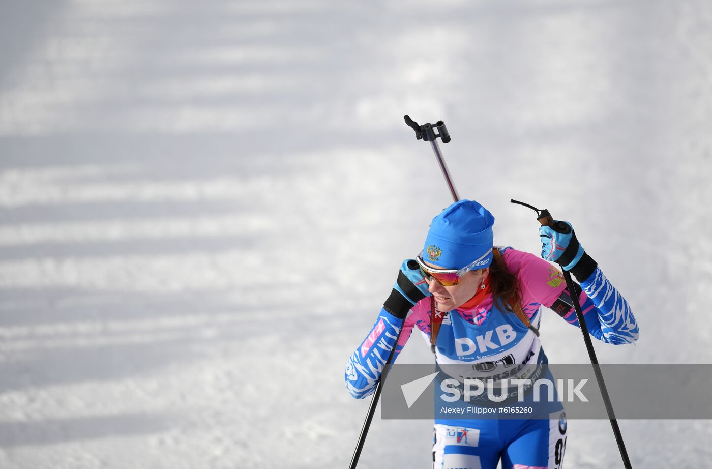 Italy Biathlon Worlds Women Sprint