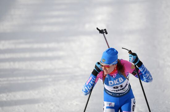 Italy Biathlon Worlds Women Sprint