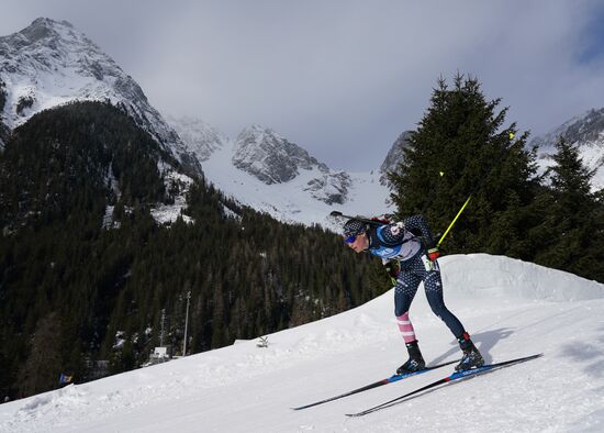 Italy Biathlon Worlds Women Sprint