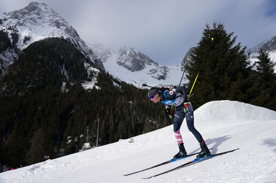 Italy Biathlon Worlds Women Sprint