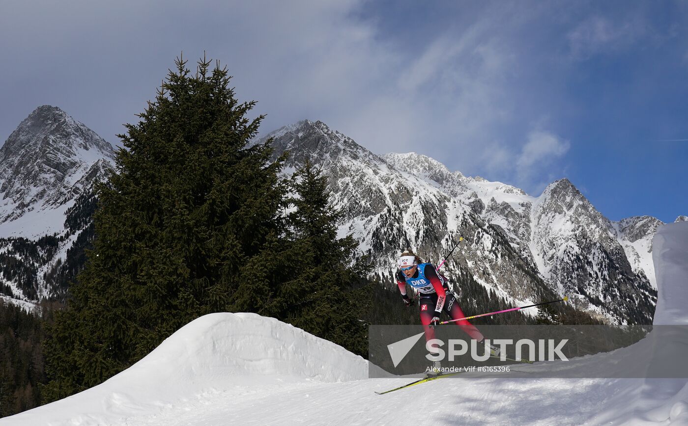 Italy Biathlon Worlds Women Sprint