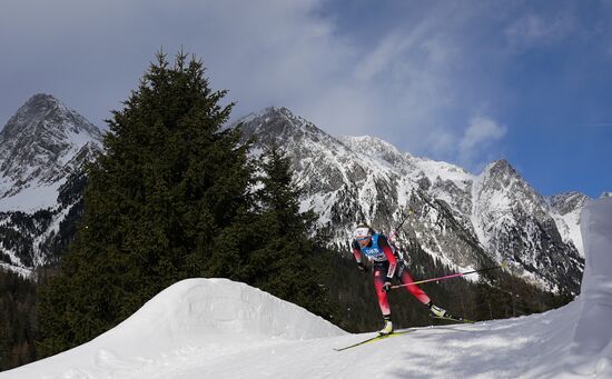 Italy Biathlon Worlds Women Sprint