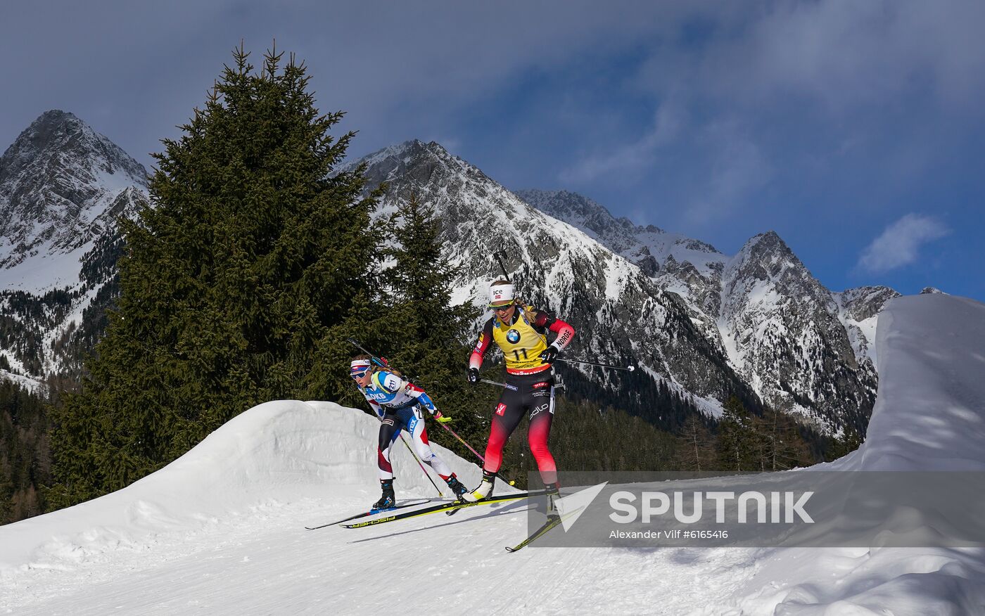 Italy Biathlon Worlds Women Sprint