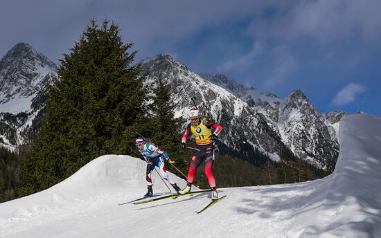 Italy Biathlon Worlds Women Sprint