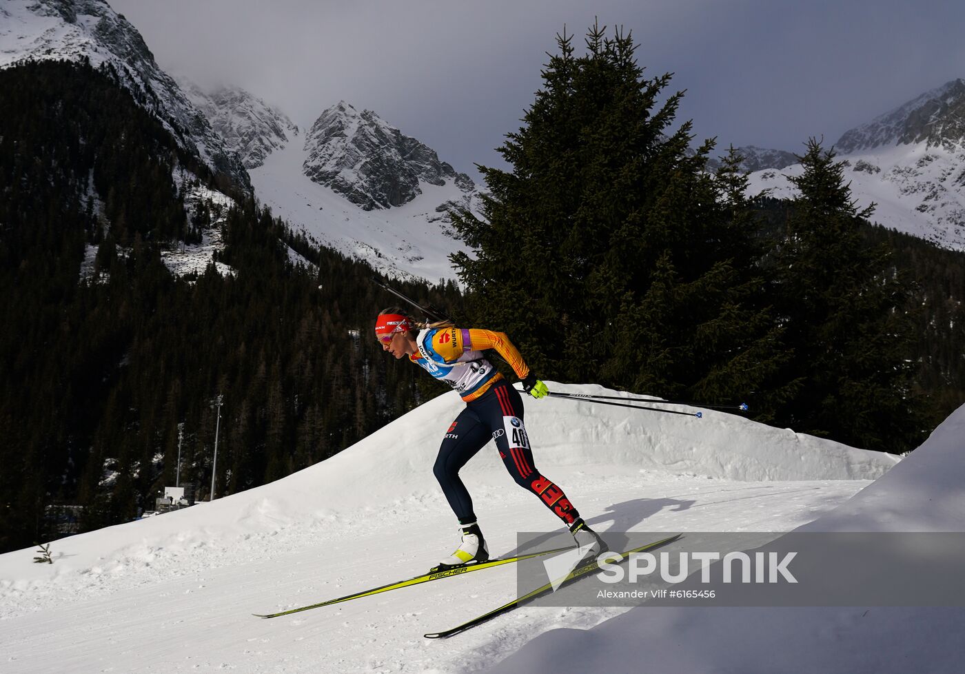 Italy Biathlon Worlds Women Sprint