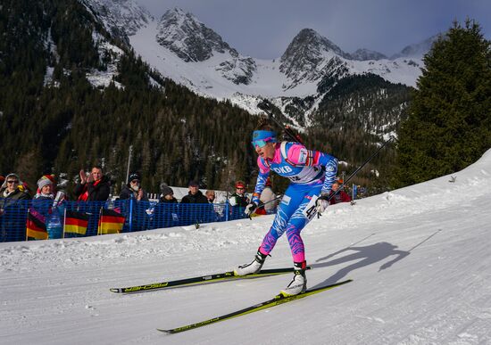 Italy Biathlon Worlds Women Sprint