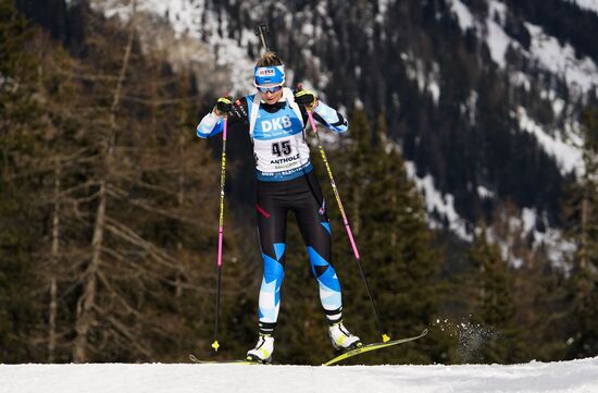 Italy Biathlon Worlds Women Sprint