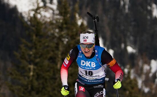 Italy Biathlon Worlds Women Sprint