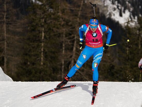 Italy Biathlon Worlds Women Sprint