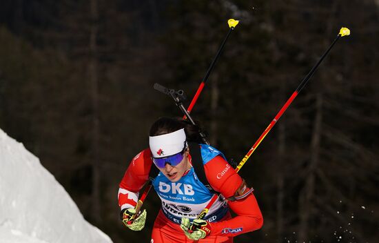 Italy Biathlon Worlds Women Sprint