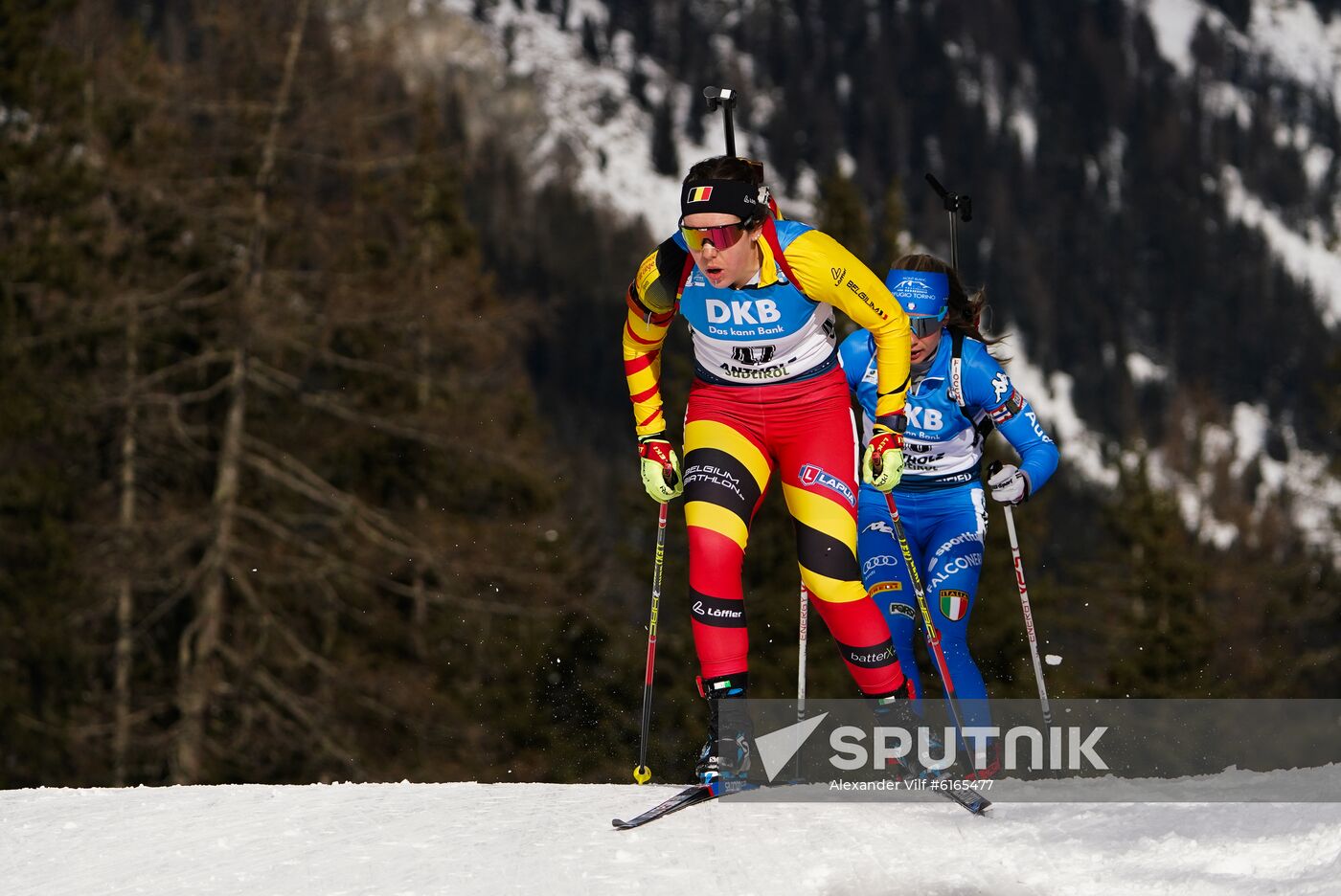Italy Biathlon Worlds Women Sprint