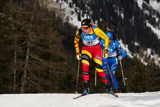 Italy Biathlon Worlds Women Sprint