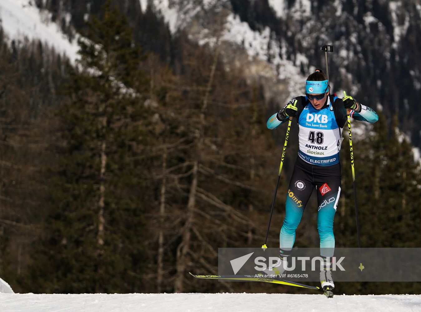 Italy Biathlon Worlds Women Sprint