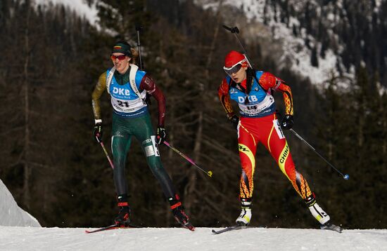 Italy Biathlon Worlds Women Sprint