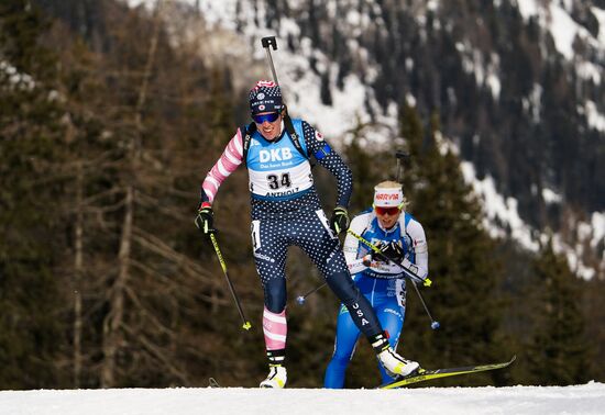Italy Biathlon Worlds Women Sprint