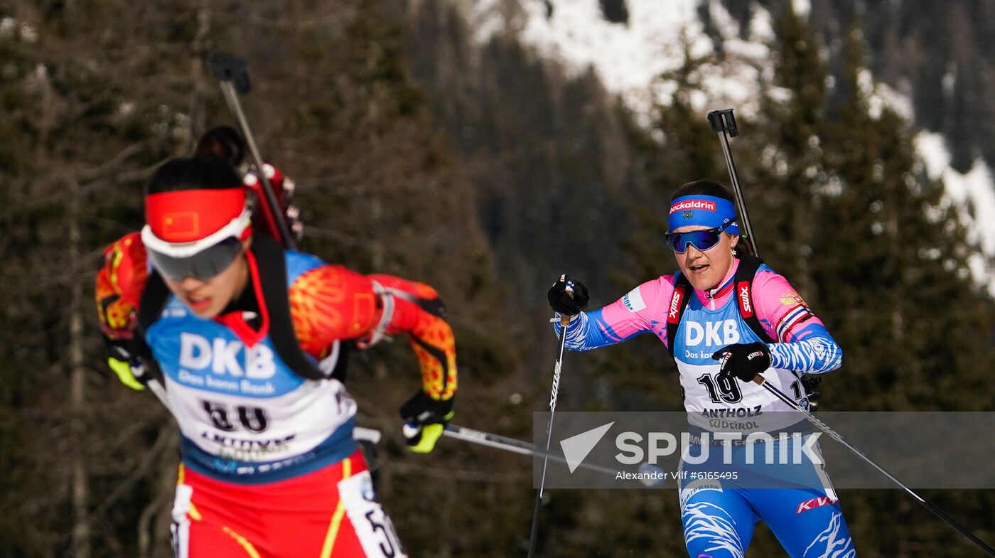 Italy Biathlon Worlds Women Sprint