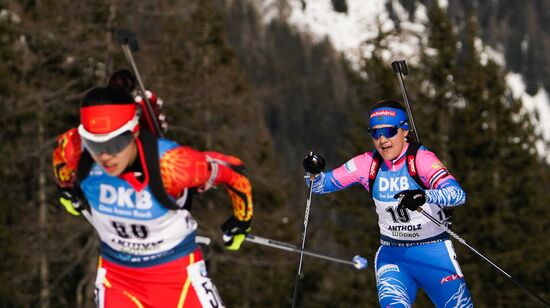 Italy Biathlon Worlds Women Sprint