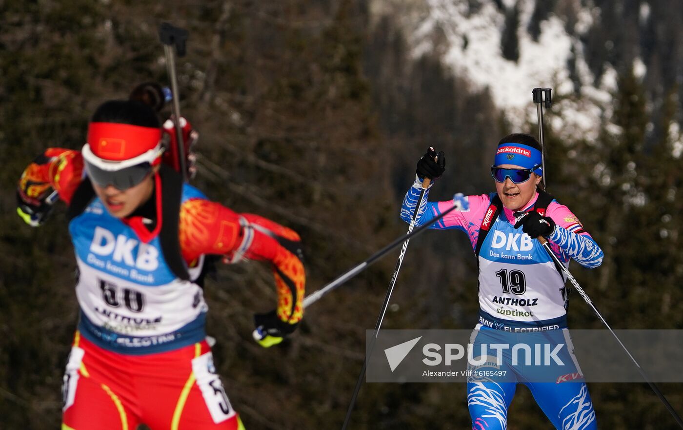 Italy Biathlon Worlds Women Sprint