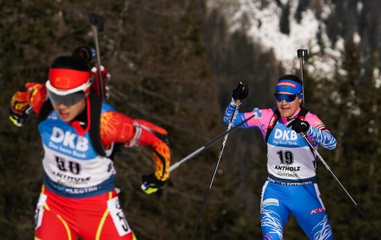 Italy Biathlon Worlds Women Sprint