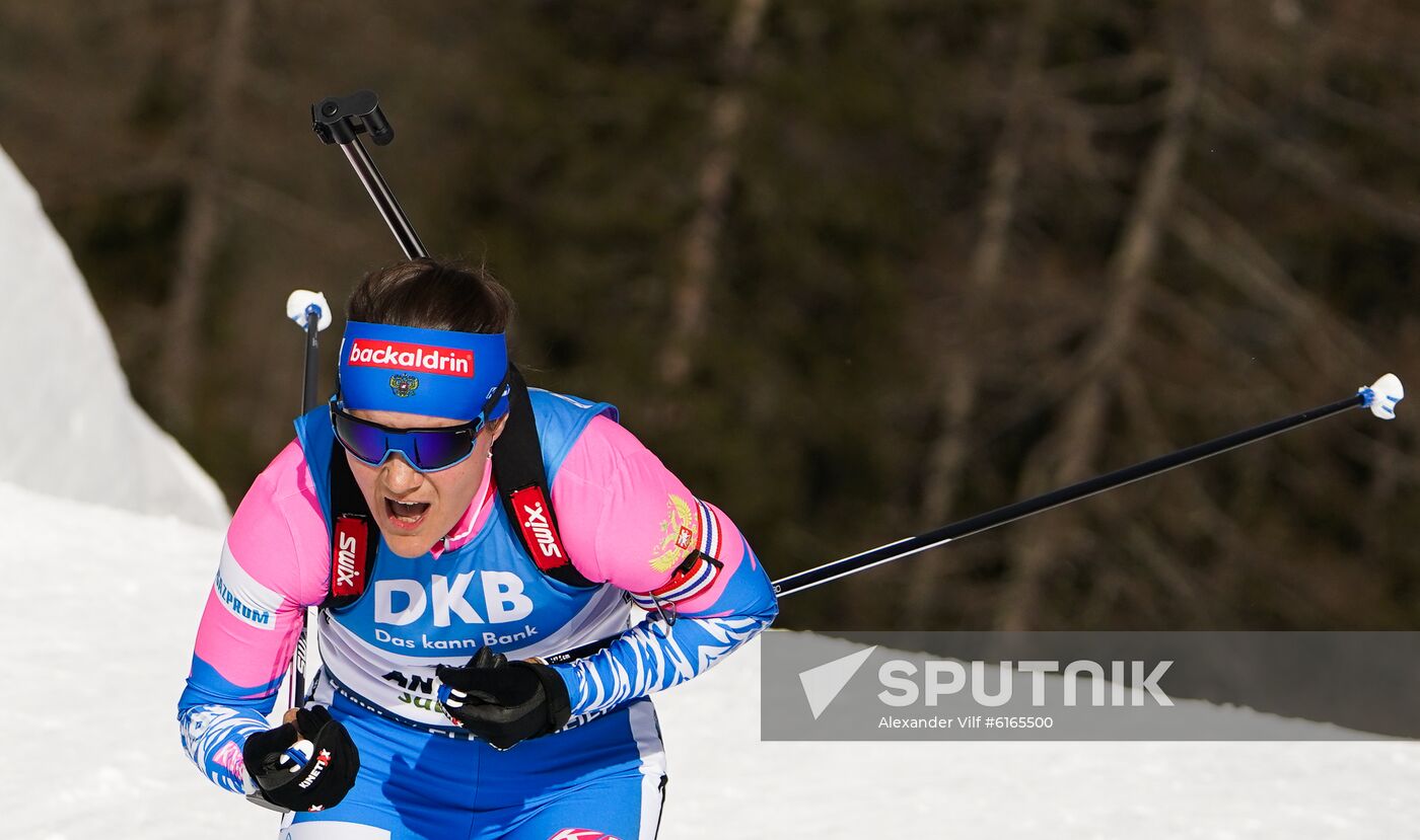 Italy Biathlon Worlds Women Sprint