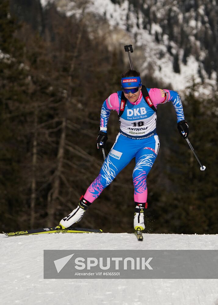 Italy Biathlon Worlds Women Sprint