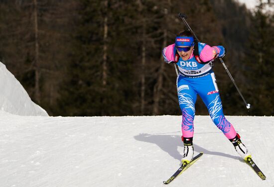 Italy Biathlon Worlds Women Sprint