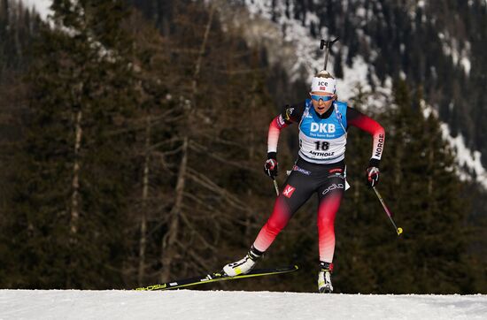 Italy Biathlon Worlds Women Sprint