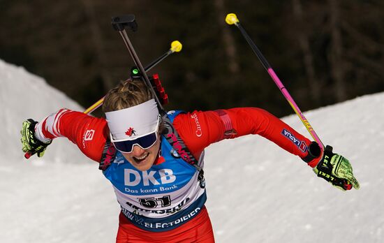 Italy Biathlon Worlds Women Sprint