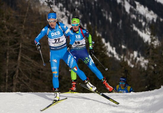 Italy Biathlon Worlds Women Sprint