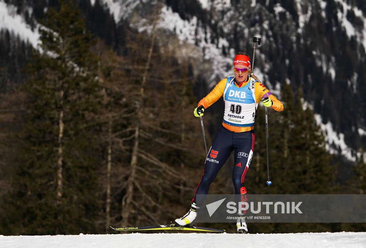 Italy Biathlon Worlds Women Sprint