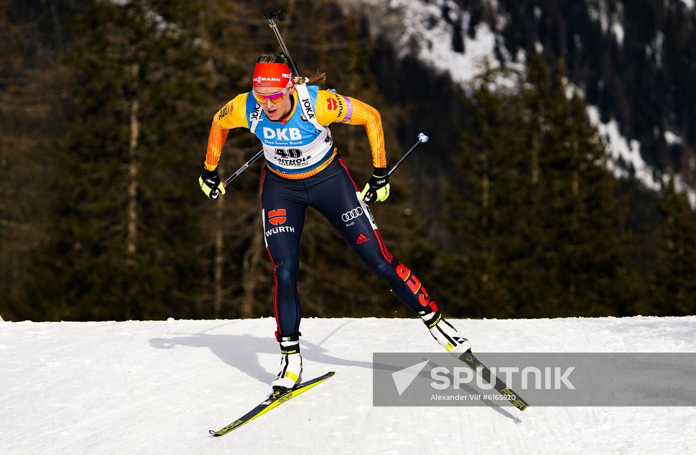Italy Biathlon Worlds Women Sprint